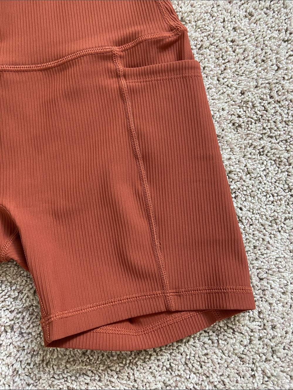 Active by Teal • Rust Ribbed Workout Set - Picture 10 of 16